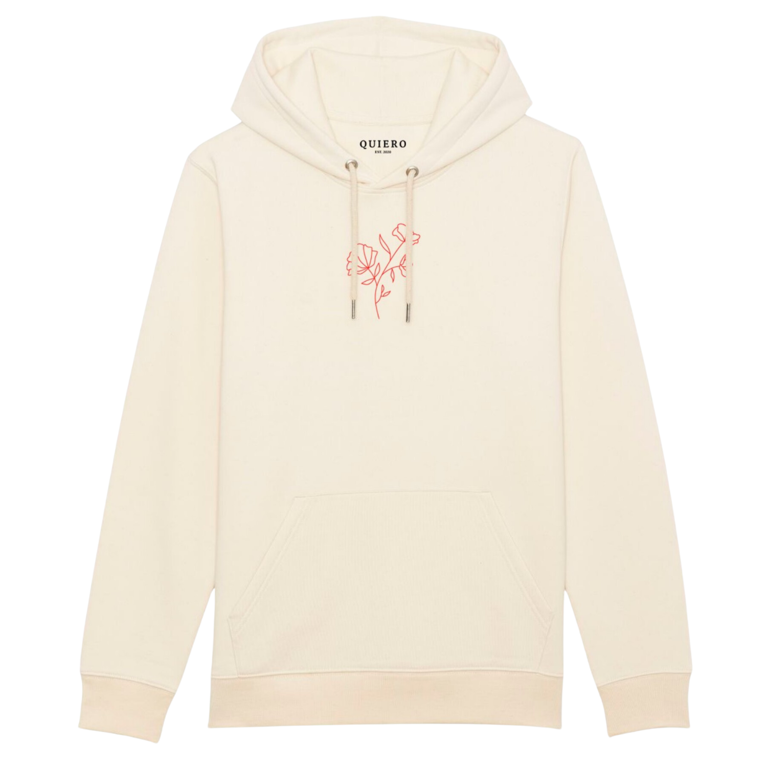 Flower Hoodie - Natural Raw