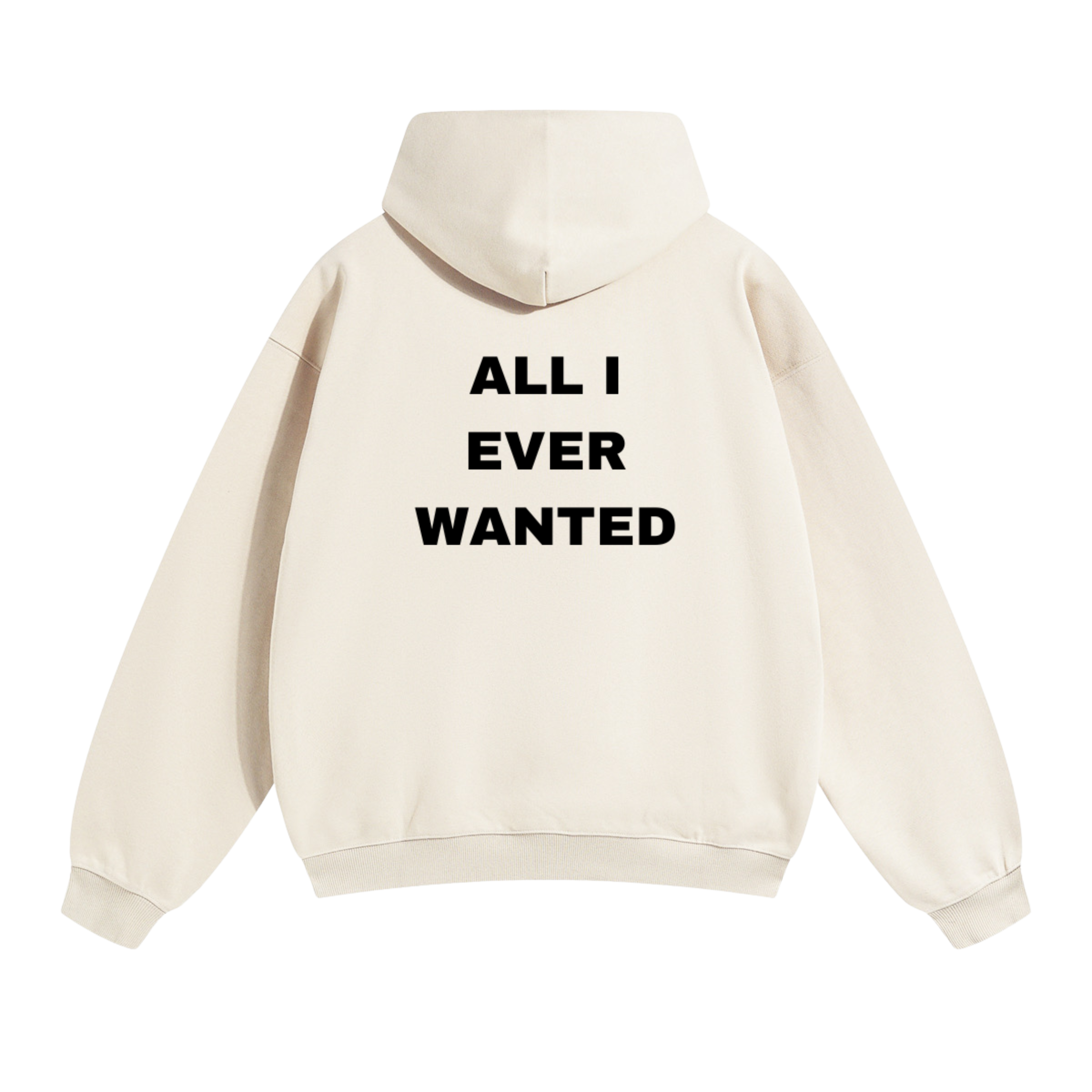 Slogan Hoodie - Beige