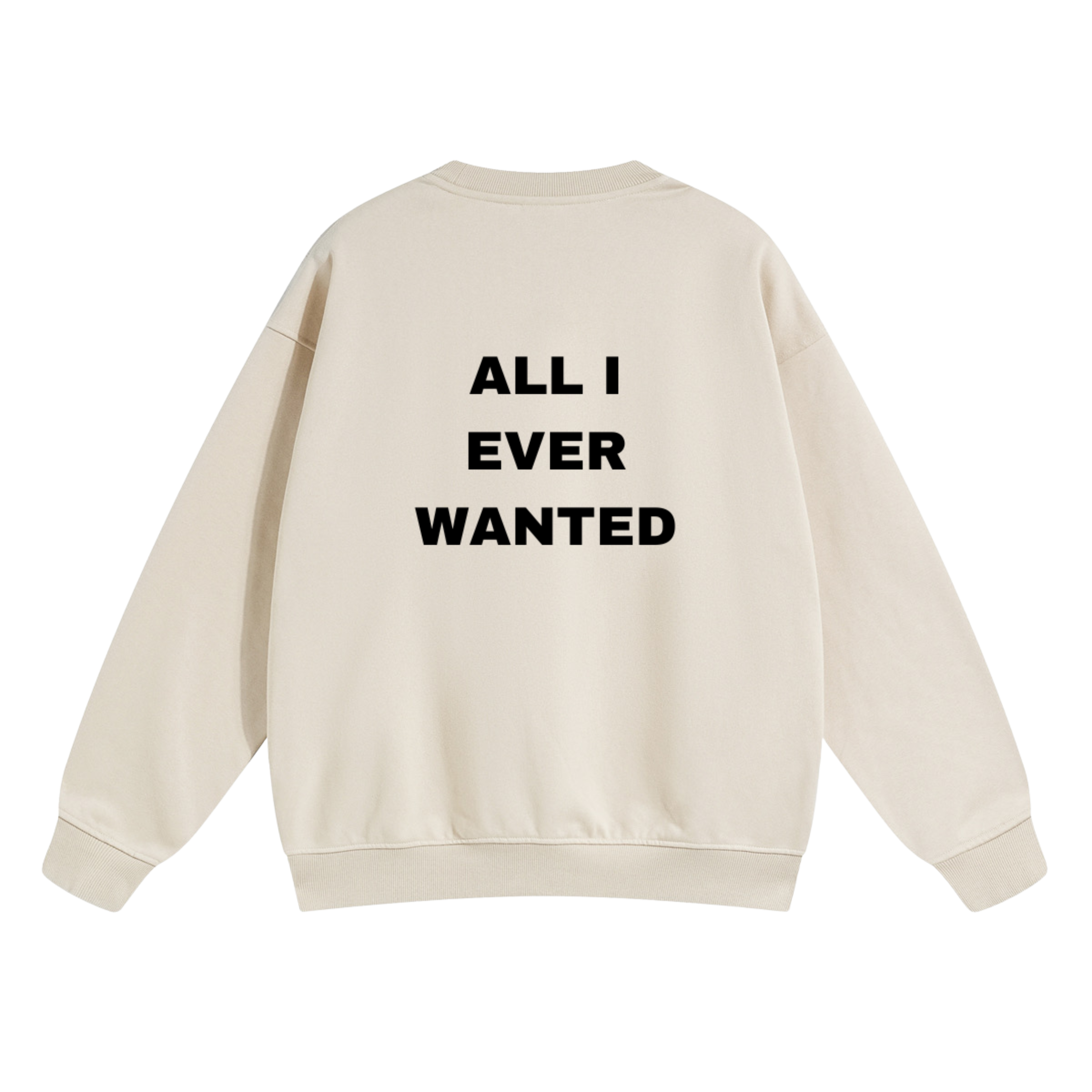Slogan Sweatshirt - Beige